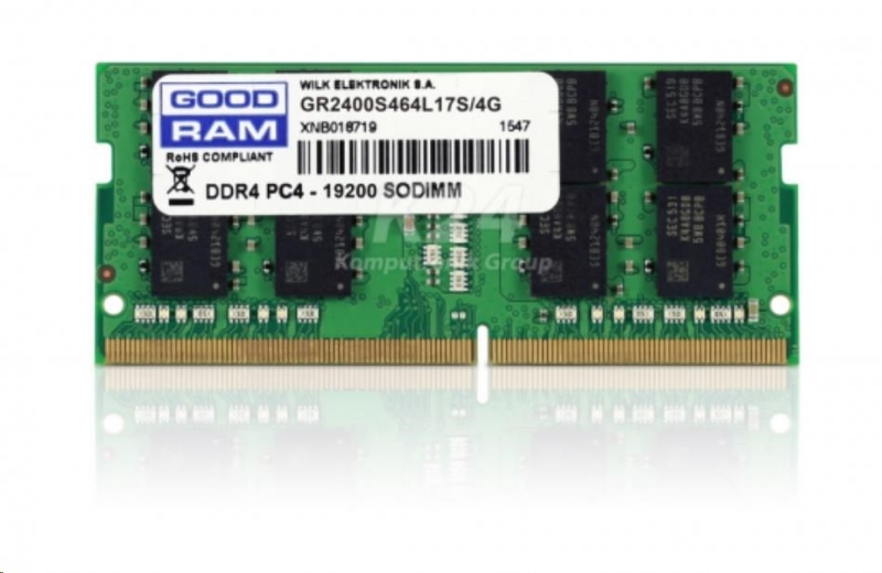 Picture of GOODRAM DDR4 4GB Sodimm 2666MHZ CL19 GR2666S464L19S/4G