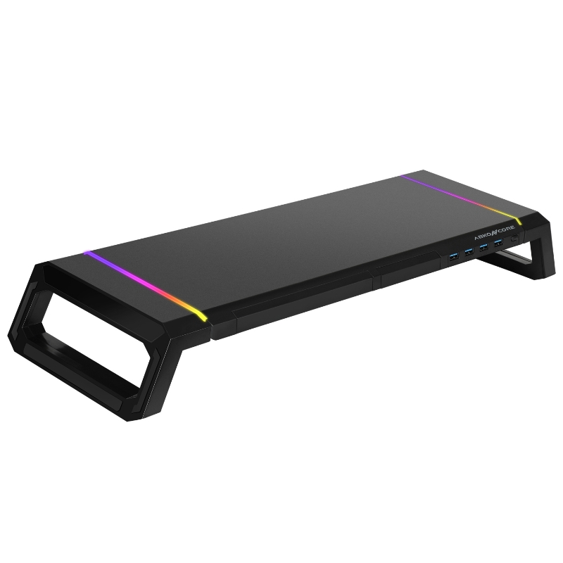 Picture of Abkoncore MES100 RGB USB 3.0 Monitor Stand Black