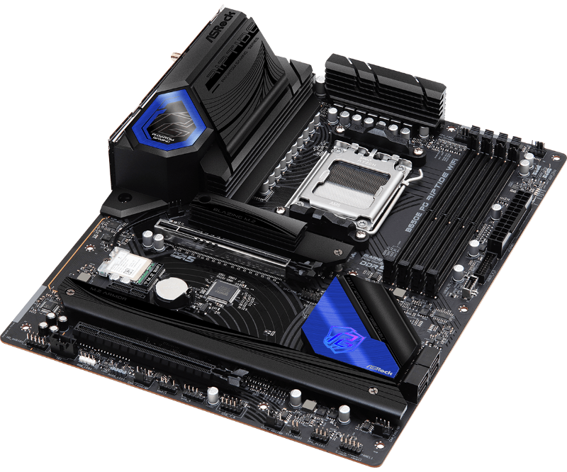 Picture of ASRock B650E PG Riptide WiFi PCIe Gen5 M.2 /4DDR5 /4SATA3 Motherboard