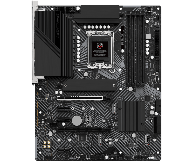 Picture of ASRock Z790 PG Lightning/D4 4DDR4 4SATA3 M.2 LGA 1700 ATX Motherboard