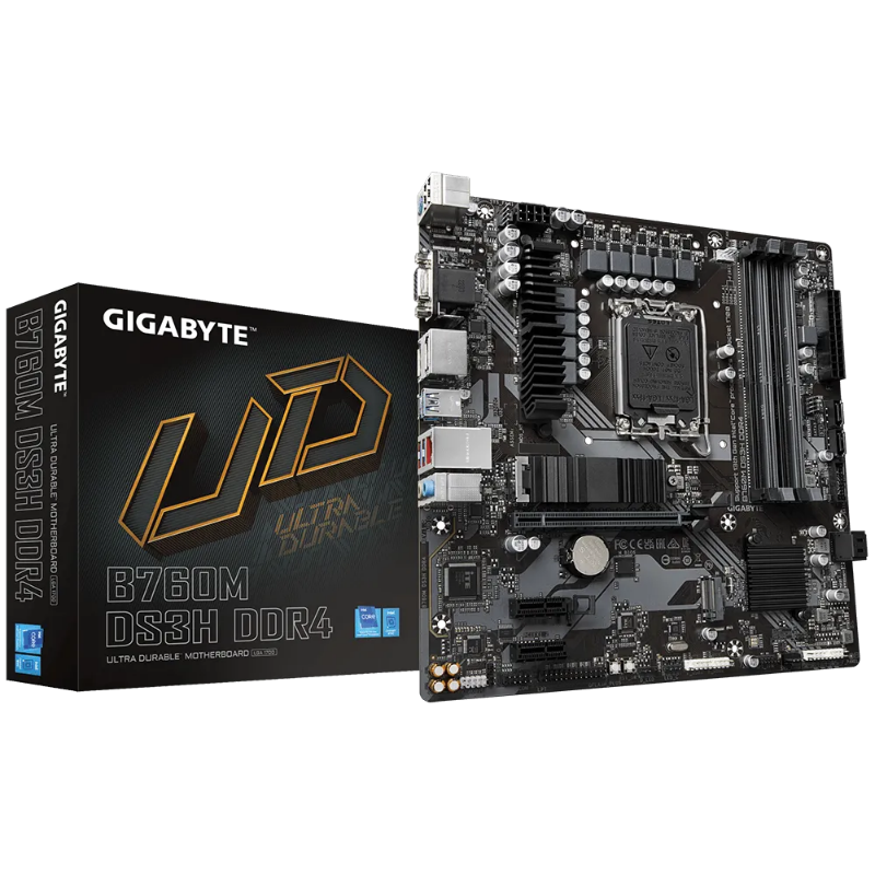 Picture of Gigabyte B760M DS3H DDR4 G10 Micro-ATX Motherboard