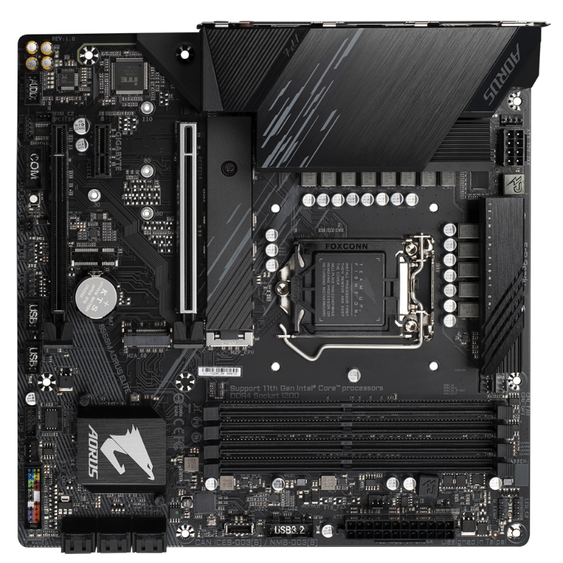 Picture of Gigabyte B560M Aorus ELITE LGA 1200 Motherboard