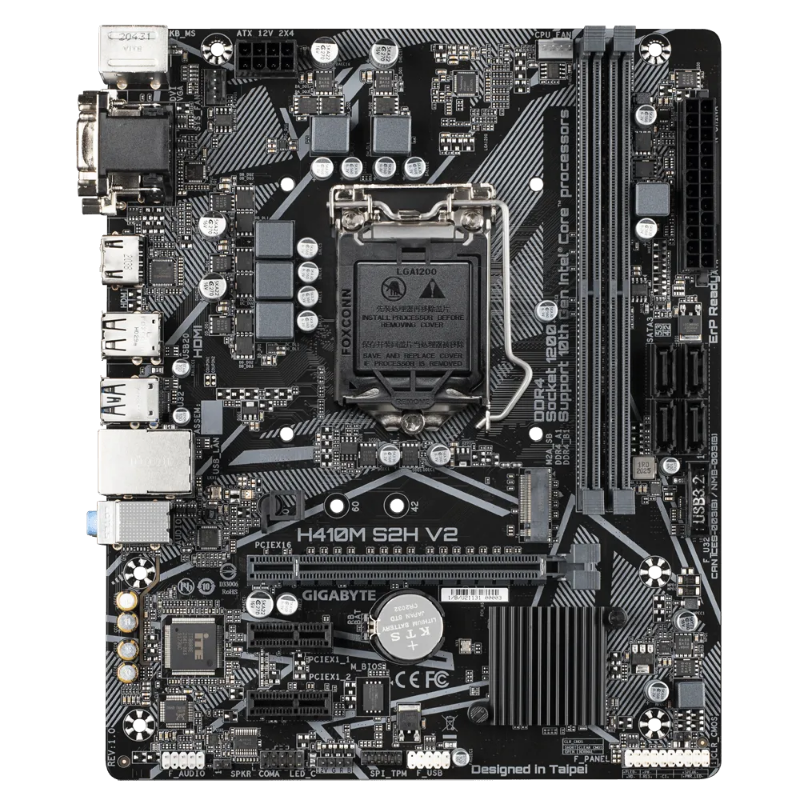 Picture of Gigabyte H410M S2H V2 Motherboard GAH41M2H2-00-G14