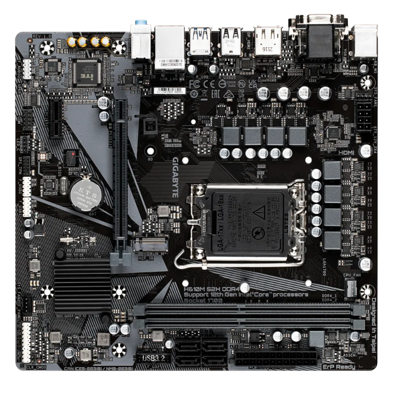 Picture of Gigabyte H610M S2H V2 DDR5 G10 Motherboard