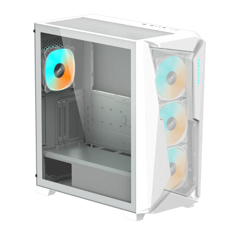 Picture of Gigabyte C301 Glass White RGB ATX Case V2 GB-C301GW
