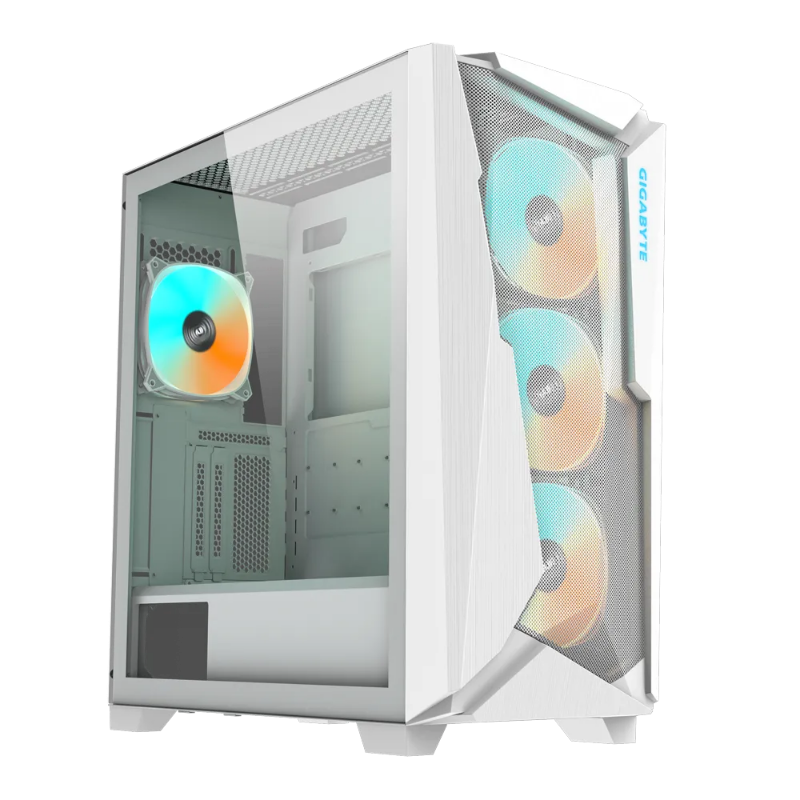 Picture of Gigabyte C301 Glass White RGB ATX Case V2 GB-C301GW
