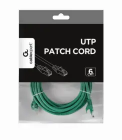Picture of Gembird CAT6 UTP Patch cord 5m Green PP6U-5M/G
