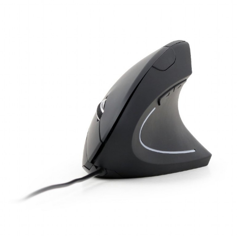 Picture of Gembird Ergonomic 6-Button wired optical mouse Black MUS-ERGO-01