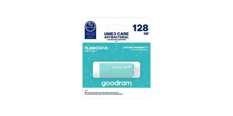 Picture of GOODRAM 128GB UME3 CARE USB 3.2 Gen1 UME3-1280CRR11