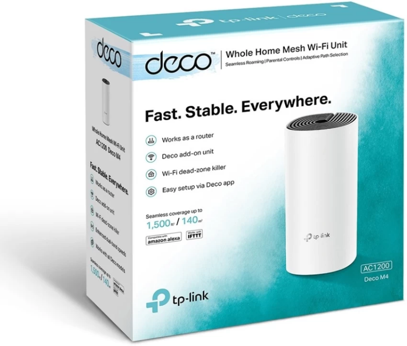 Picture of TP-Link Deco M4 (1 Pack) AC1200 Whole-Home Mesh Wi-Fi Unit