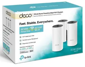 Picture of TP-Link Deco P9 (3-pack) AC1200+AV 1000  Whole Home Powerline Mesh Wi-Fi System