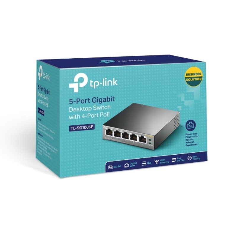 Picture of TP-Link TL-SG1005P 5Port 100/1000mbps with 4-Port PoE+