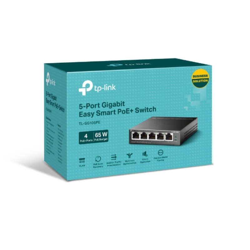 Picture of TP-Link TL-SG105PE 5-Port Gigabit Easy Smart Switch with 4-Port PoE+
