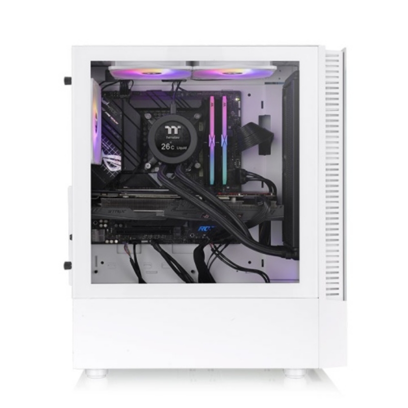 Picture of Thermaltake View 200 TG ARGB SPCC Tempered Glass & 3x120mm Fans ARGB Snow Edition White Case CA-1X3-00M6WN-00