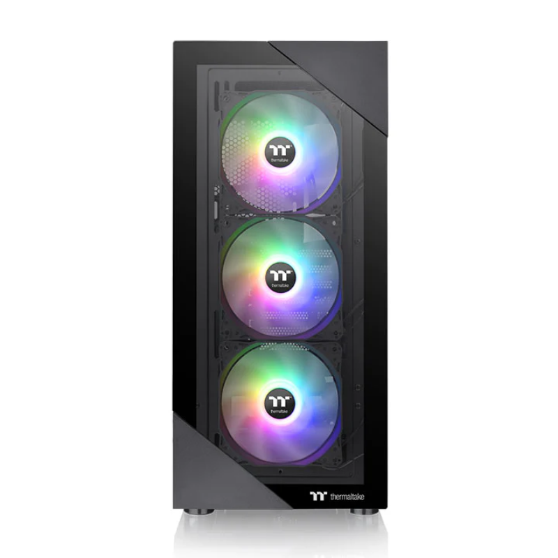 Picture of Thermaltake View 200 TG ARGB SPCC Tempered Glass & 3x120mm Fans ARGB Black PC Case CA-1X3-00M1WN-00