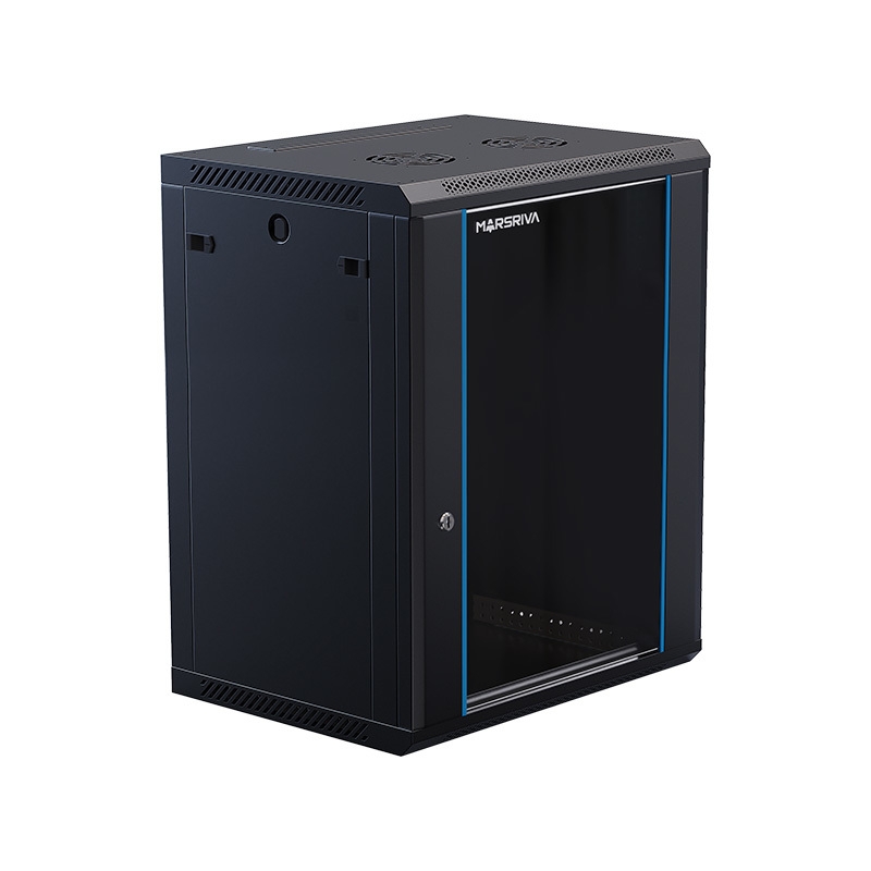 Picture of Marsriva WS6415 Wall-Mount Cabinet 600*450*15U 1xShelf 1xFan