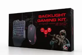 Gembird IVAR Twin 2-in-1 gaming keyboard and ergonomic mouse combo