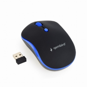 Picture of Gembird wireless Optical mouse Black and Blue MUSW-4B-03-B