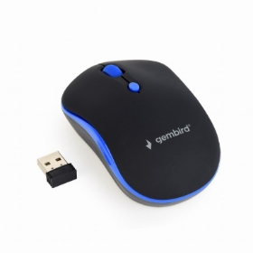 Picture of Gembird Wireless Optical mouse Black and Blue MUSW-4B-03-B