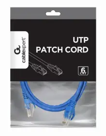 Picture of Gembird CAT6 UTP Patch cord 2m Blue PP6U-2M/B