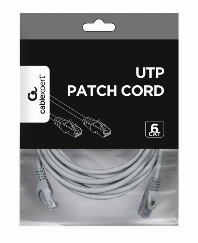 Picture of Gembird CAT6 UTP Patch cord light grey PP6U-0.25M