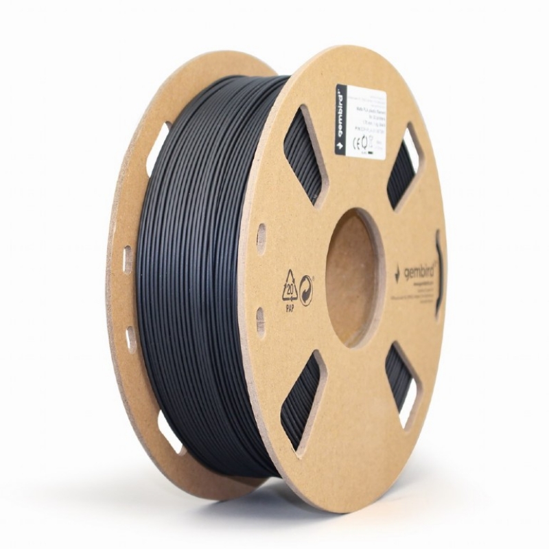 Picture of Gembird PLA Filament Matte Black 1.75mm 1kg  3DP-PLA-01-MTBK