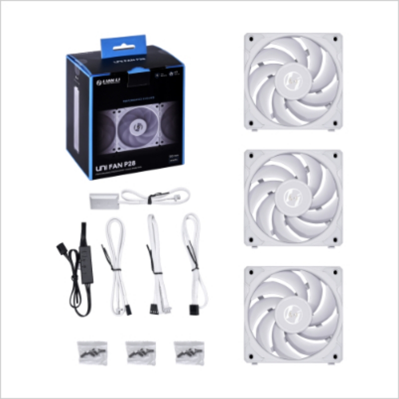 Picture of Lian Li P28-3W 3x120mm Triple-Pack Case Fan White