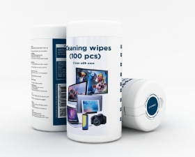 Picture of Gembird Alcohol Screen Cleaning Wipes x100 CK-AWW100-01
