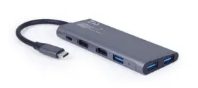 Picture of Gembird USB Type C 3in1 multi-port adapter (USB-C - USB - HDMI) A-CM-COMBO3-01