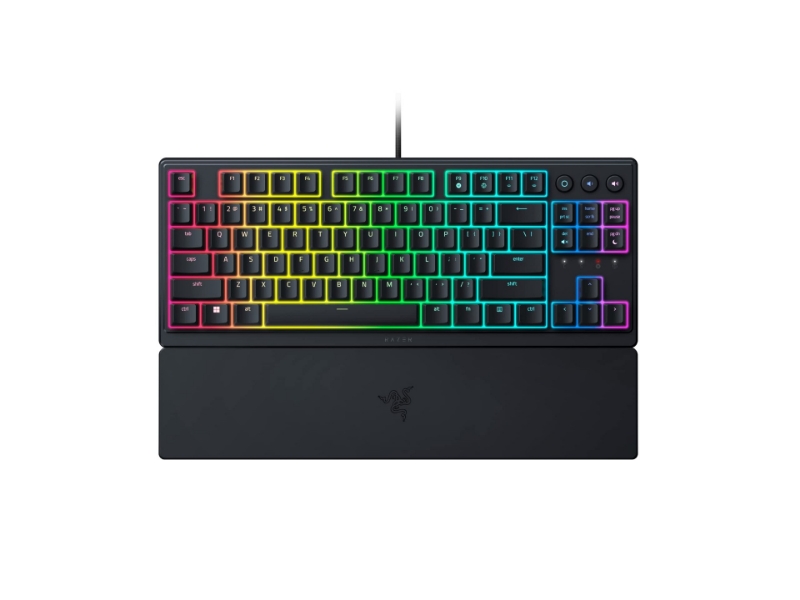 Picture of Razer Ornata V3 Tenkeyless RGB Gaming Keyboard with Wrist rest Black