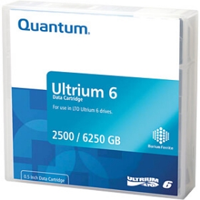 Picture of Quantum LTO 6 Ultrium 2.5TB / 6.25TB Data Cartridge MR-L6MQN-03