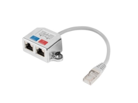 Picture of Lanberg FTP RJ45 CAT5e Splitter (RJ45 -> 2xRJ45) AD-0026-S