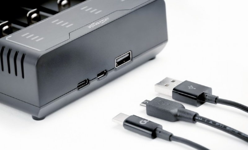 Picture of Gembird Ni-MH + Li-ion Fast Battery Charger Black BC-USB-02