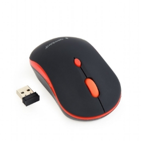 Picture of Gembird Wireless Optical mouse Black and Red MUSW-4B-03-R