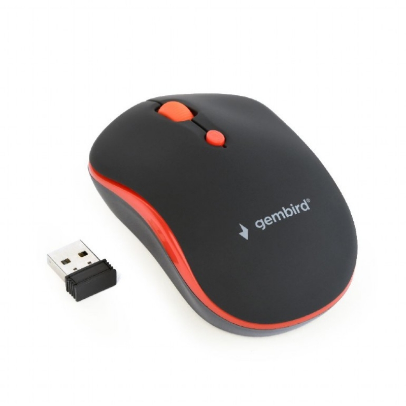 Picture of Gembird Wireless Optical mouse Black and Red MUSW-4B-03-R