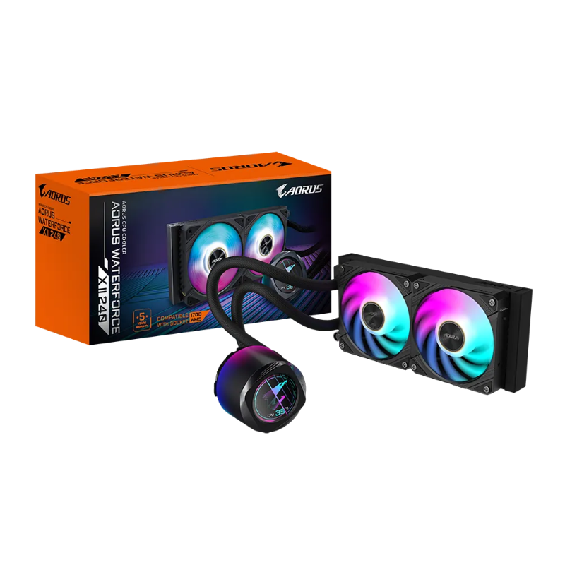 Picture of Gigabyte Aorus Waterforce X II 240 CPU Cooler GP-AORUS WATERFORCE X II 240