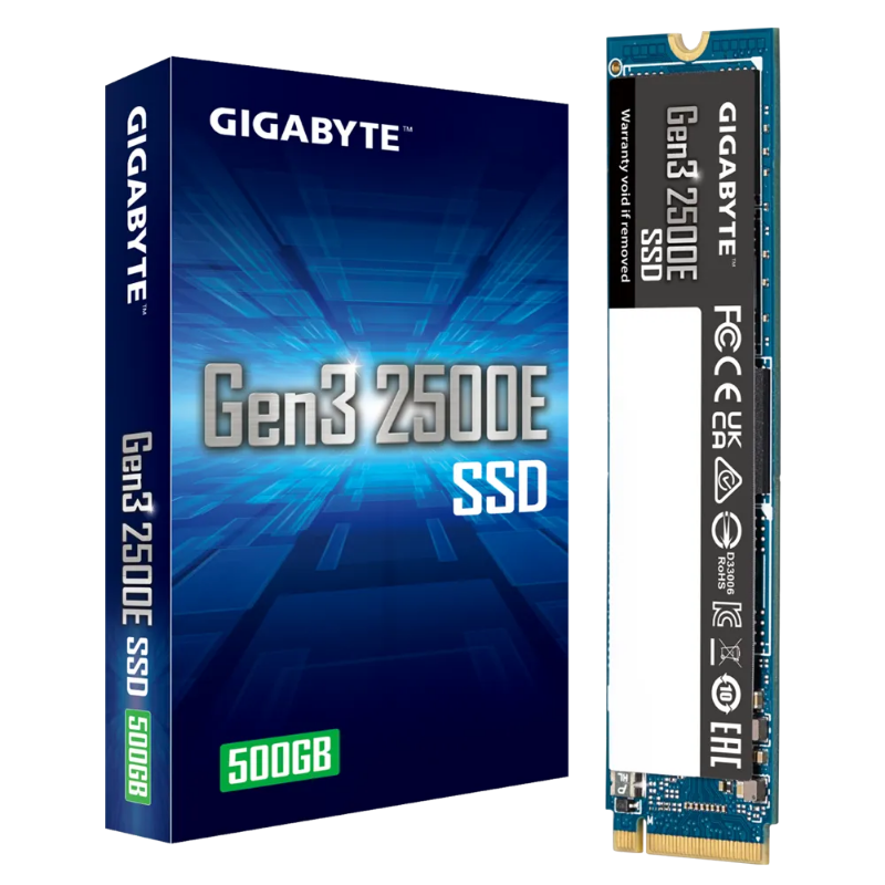 Picture of Gigabyte Gen3 2500E 500GB M.2 PCI Express 3.0  NVMe SSD G325E500G G10