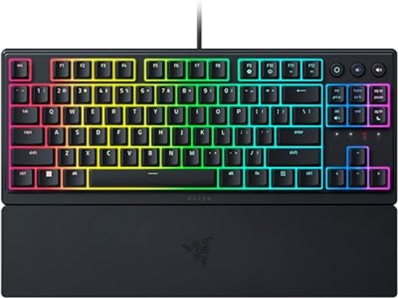 Picture of Razer Ornata V3 X RGB Gaming Ergonomic Keyboard with Wrist Rest Black RZ03-04470300-R3W1