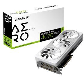 Picture of Gigabyte GeForce RTX 4070 SUPER 12GB AERO OC Graphics Card GV-N407SAERO OC-12GD 1.0