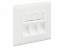 Picture of Delock 86194 Keystone Wall Outlet 3 port Compact