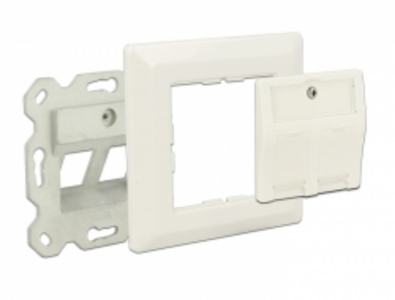 Picture of Delock 86202 Keystone Wall Outlet 2 port