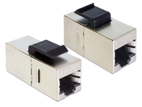 Picture of Delock 86204 Keystone Module RJ45 jack > RJ45 jack Cat.5e compact