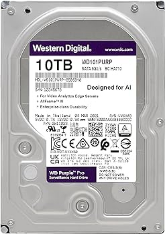 Picture of WD Purple WD101PURP 10TB (Surveillance)