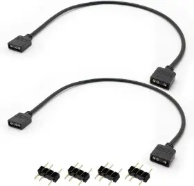 Picture of OEM 5V 3Pin ARGB Connector 1to1 Extension Cable for FAN LED