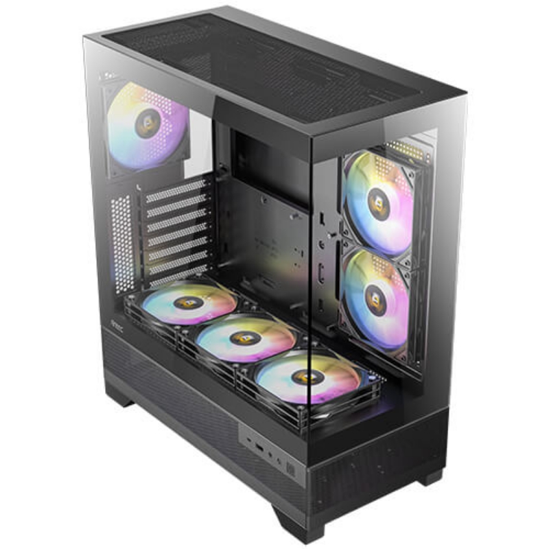Picture of Antec CX700 ARGB Mid-Tower 270° View + 3x120mm ARGB Fans Gaming PC Case Black