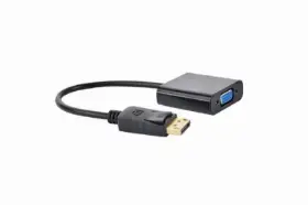 Picture of Gembird Display Port to VGA adapter cable black A-DPM-VGAF-02