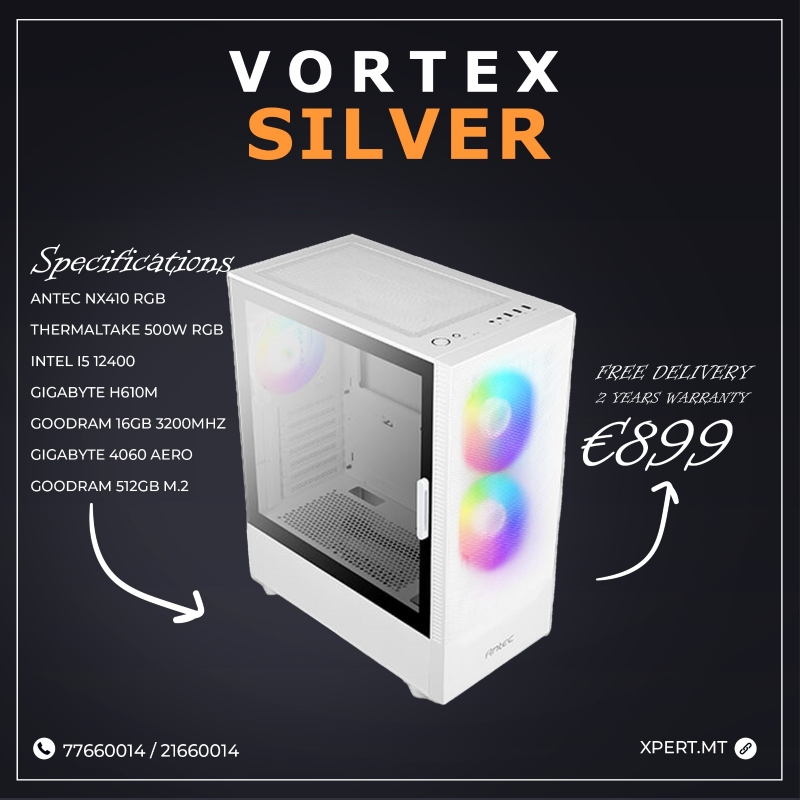 Picture of VORTEX Silver - Gaming PC System