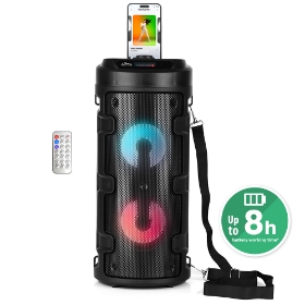 Picture of Mediatech MT3165 Partybox Keg 1000W Bluetooth Speaker with radio, MP3, Karaoke