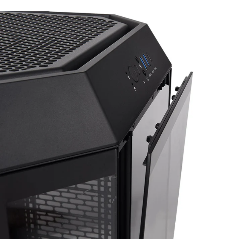 Picture of Thermaltake The Tower 300 Microtower w/ 2 built-in fans Gaming Case Black