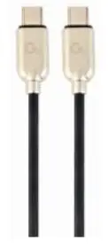 Picture of Gembird 60W Type-C Power Delivery Charging and Data Cable 1m Black CC-USB2PD60-CMCM-1M